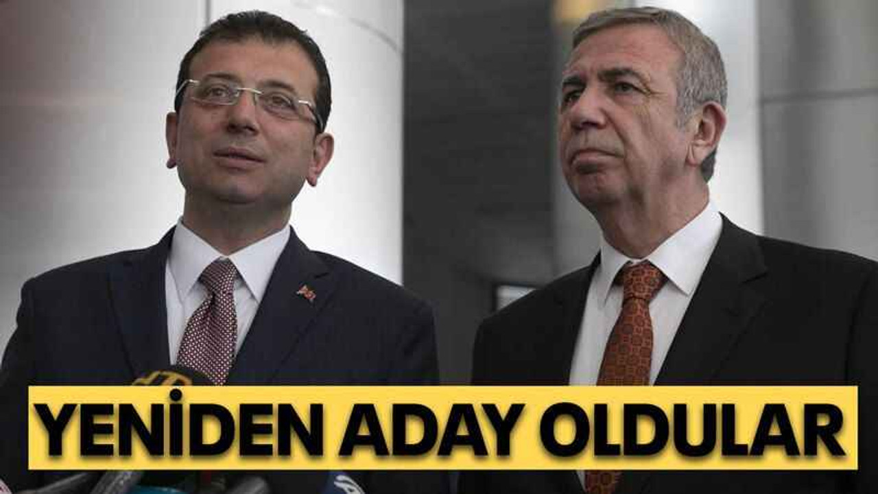 İmamoğlu ve Yavaş yeniden aday